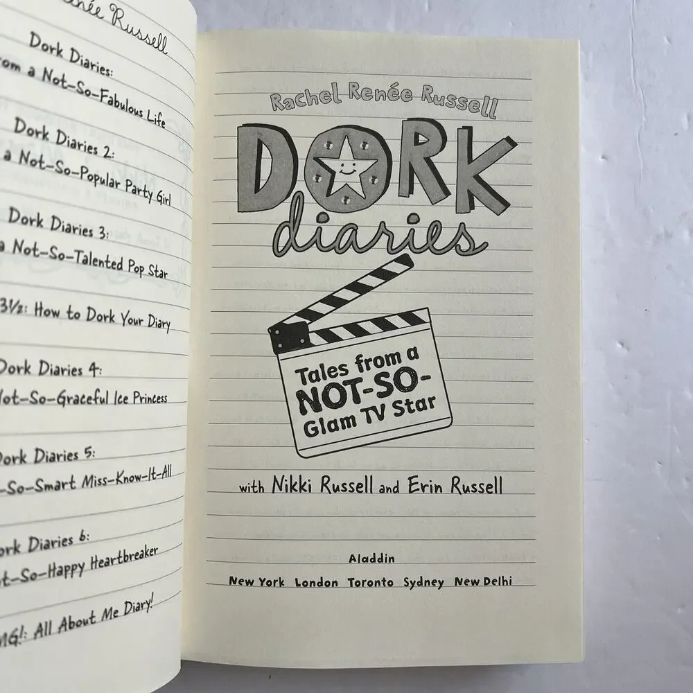 Dork Diaries 7 Tales from a Not So Glam TV Star Hardcover Rachel Renee Russell